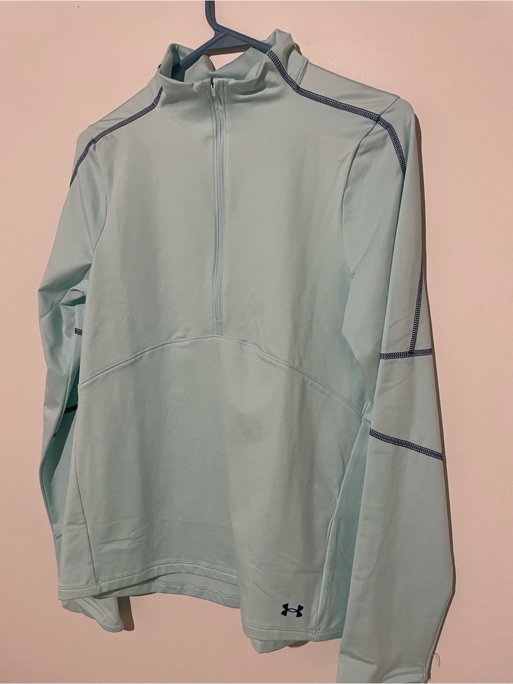 Under Armour Mint Green Quarter-Zip Pullover